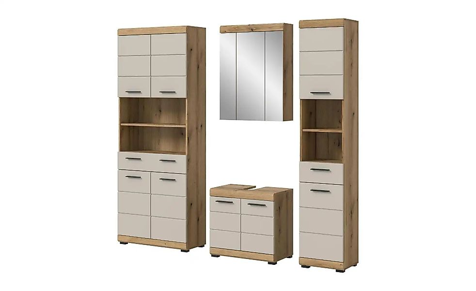 Badkombination  Schoonsee ¦ holzfarben ¦ Maße (cm): B: 201 H: 191 Schränke günstig online kaufen