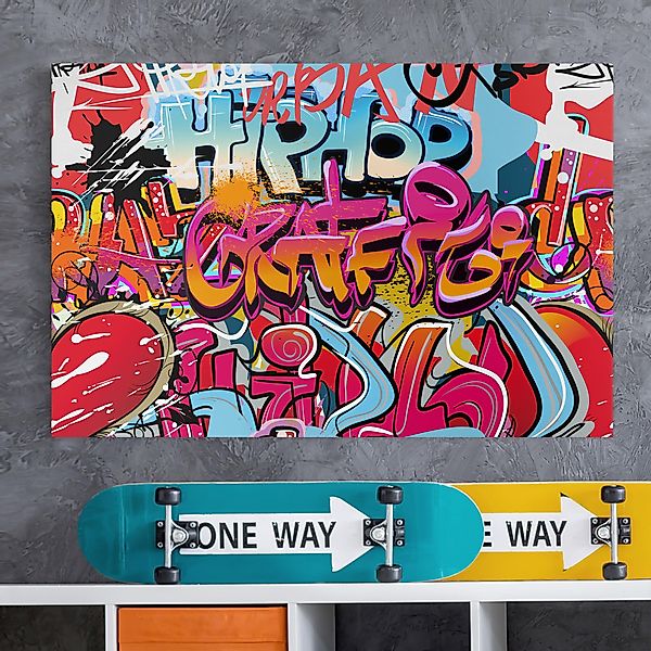 Leinwandbild - Querformat HipHop Graffiti günstig online kaufen