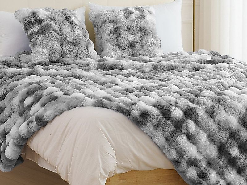 Wohndecke Kunstfell-Decke, Premium Kuscheldecke weich beidseitig, ORHOPUI, günstig online kaufen