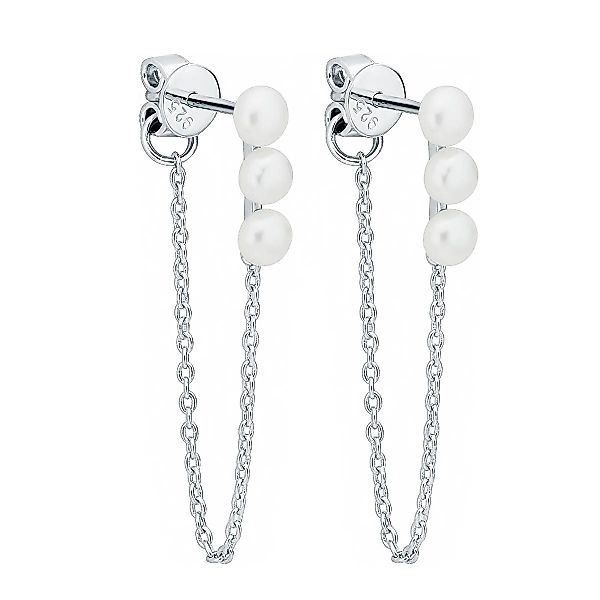 Gaura Pearls Ohrstecker-Set Eleganter Perlenohrstecker weiss günstig online kaufen
