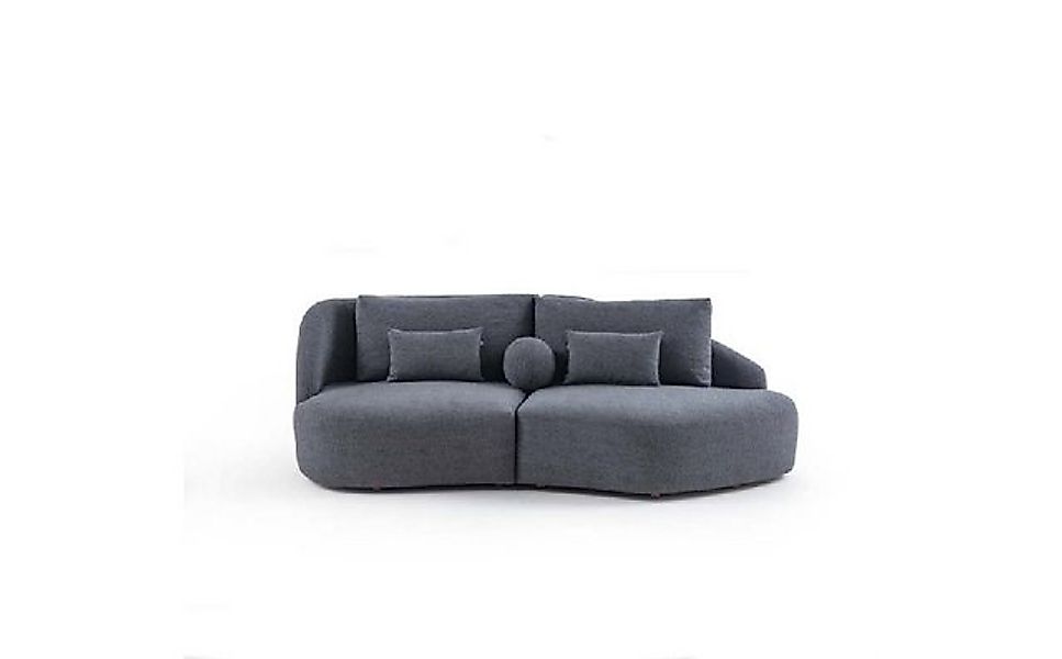 Xlmoebel 3-Sitzer Elegantes Graues Dreisitzer-Sofa für das Wohnzimmer – Mod günstig online kaufen