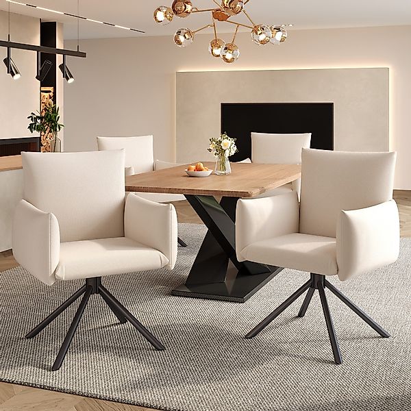 KLAM HOME Esszimmerstuhl Stuhlset Moderner 360° günstig online kaufen