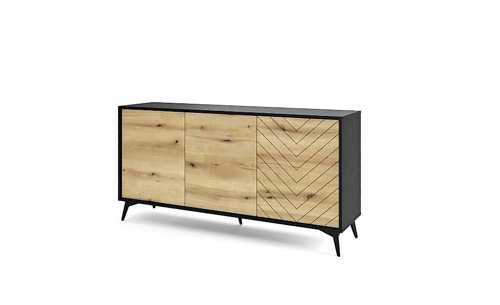 Sideboard  Diamond ¦ schwarz ¦ Maße (cm): B: 154 H: 77 Kommoden & Sideboard günstig online kaufen
