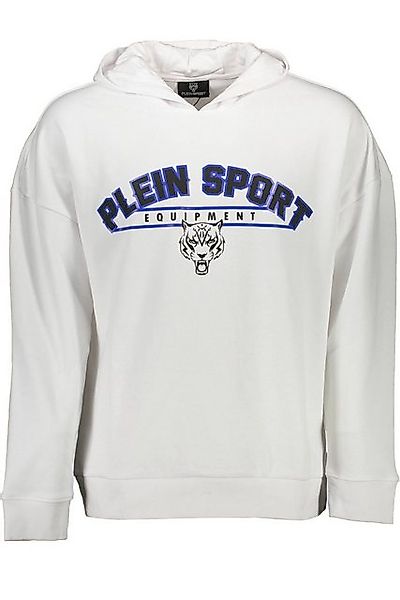 PLEIN SPORT Sweatshirt Weißes Herren-Kapuzen-Sweatshirt mit Kontrast und günstig online kaufen