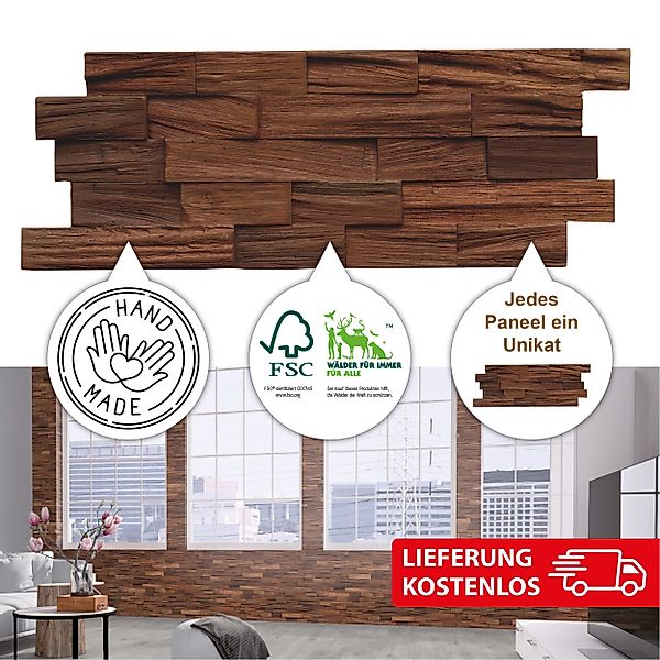 INDO 3D Wandpaneel Muster Axewood FSC günstig online kaufen