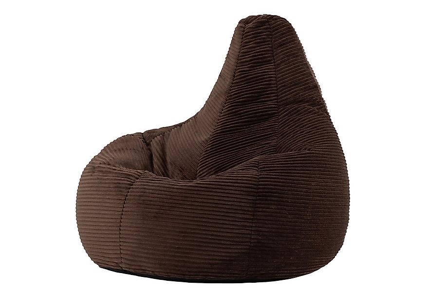 icon Sitzsack Sessel mit Rückenlehne aus Cord „Dalton“, Sitzsack XXL, Gamin günstig online kaufen