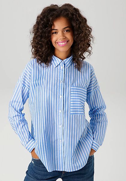Aniston CASUAL Hemdbluse, im Streifen-Dessin günstig online kaufen