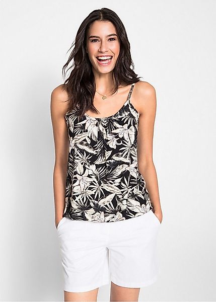 bonprix Shirttop (1-tlg) locker geschnitten, schmale Träger, Blumendruck, ä günstig online kaufen