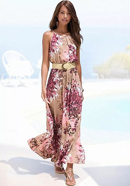 LASCANA Maxikleid mit Alloverdruck, luftiges Sommerkleid, Strandkleid günstig online kaufen