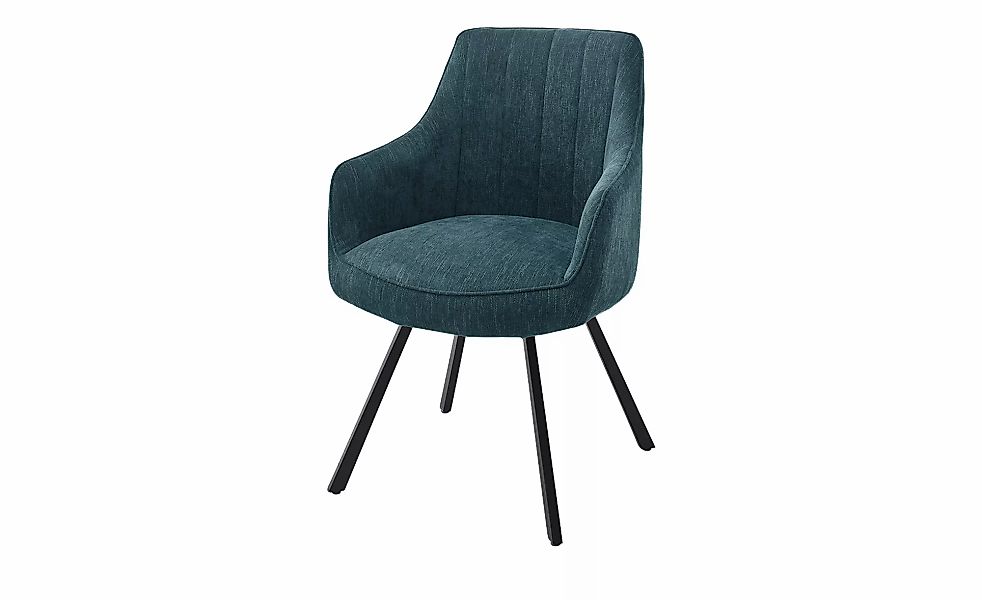 uno Armlehnstuhl  drehbar Loro ¦ blau ¦ Maße (cm): B: 60 H: 87 T: 61.0 Stüh günstig online kaufen