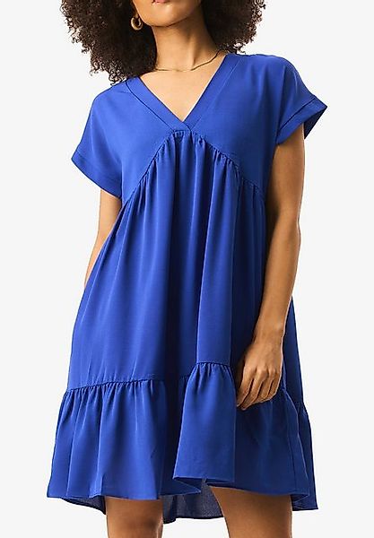 GINI LONDON Minikleid Gini V-Neck Schwarzes Mini-Smock-Kleid mit V-Ausschni günstig online kaufen