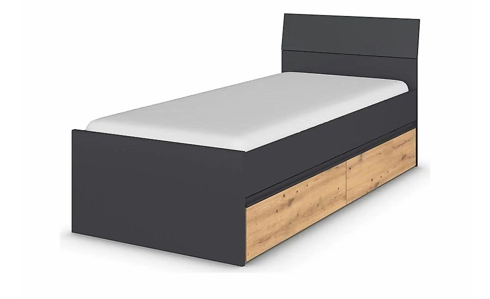 Bettgestell   Jamila ¦ grau ¦ Maße (cm): B: 95 H: 90 Betten > Bettgestelle günstig online kaufen