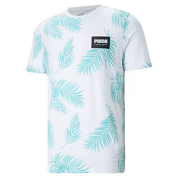 Puma Summer Court All Over Print Kurzarm T-shirt L Puma White günstig online kaufen