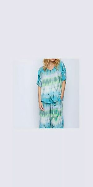 Emily Van Den Bergh Hemdbluse Bluse EMILY VAN DEN BERGH aqua batik günstig online kaufen