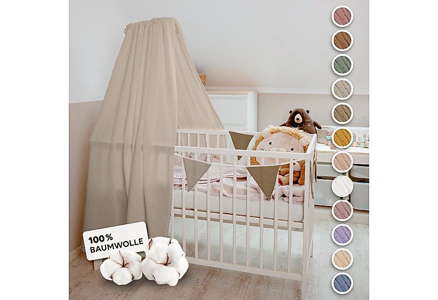 lilimaus Betthimmel Handgefertigter Musselin Betthimmel aus 100% Baumwolle günstig online kaufen