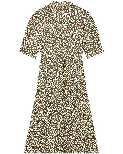 Marc O'Polo Hemdblusenkleid Midi-Hemdkleid mit Allover-Muster günstig online kaufen