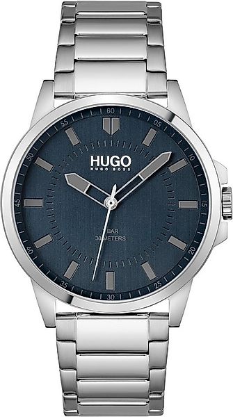 HUGO Quarzuhr #FIRST 1530186, Armbanduhr, Herrenuhr, Mineralglas, Edelstahl günstig online kaufen