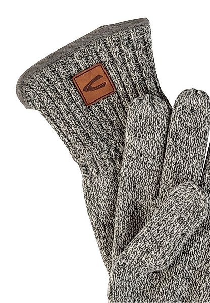 camel active Baumwollhandschuhe Melierte Strickhandschuhe mit warmen Futter günstig online kaufen