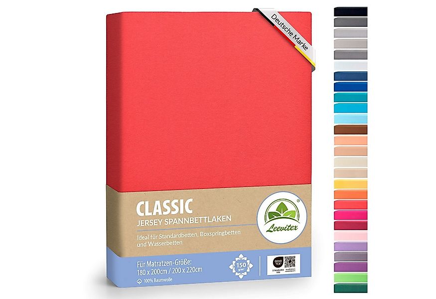 leevitex® Spannbettlaken Spannbettlaken Boxspringbett & Wasserbett Spannbet günstig online kaufen