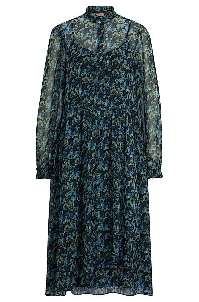 BOSS Chiffonkleid Damen Kleid C_DUSICA aus Stretch-Chiffon günstig online kaufen