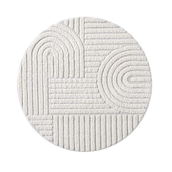 Carpet City Hochflor-Teppich »FOCUS765«, rund, 20 mm Höhe, Boho-Teppich, Ho günstig online kaufen
