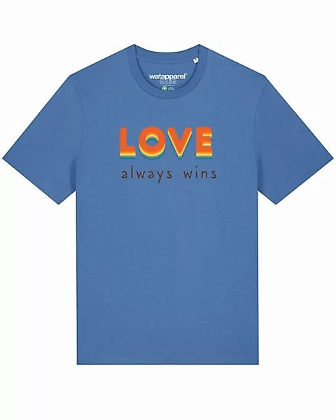 wat? Apparel Print-Shirt Love always wins (1-tlg) günstig online kaufen