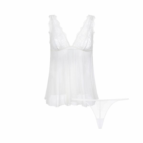 Dorina Babydollkleid "Tara" 2 tlg., Ohne Taschen mit Spitzendetails günstig online kaufen