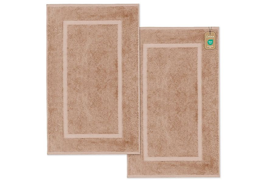 Lavea Badematte Elena-Frottierserie 50x80 cm, 100% Baumwolle, 500 g/m² Frot günstig online kaufen
