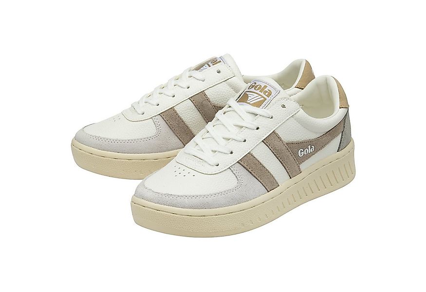 Gola Grandslam Trident weiss/hellgrau/beige Damen Sneaker günstig online kaufen