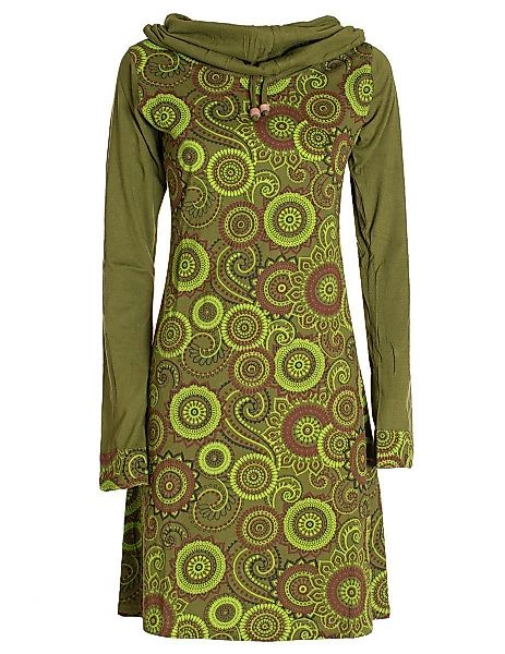 Vishes Jerseykleid Langarm Kleid Schal-Kleid Winterkleider günstig online kaufen