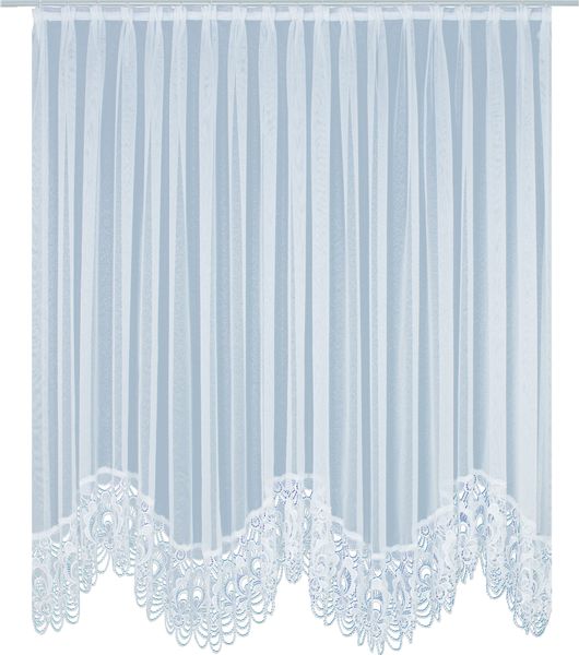 Wirth Gardine "Elena" Faltenband 1 Stk. tlg. veredelt mit echter Plauener S günstig online kaufen