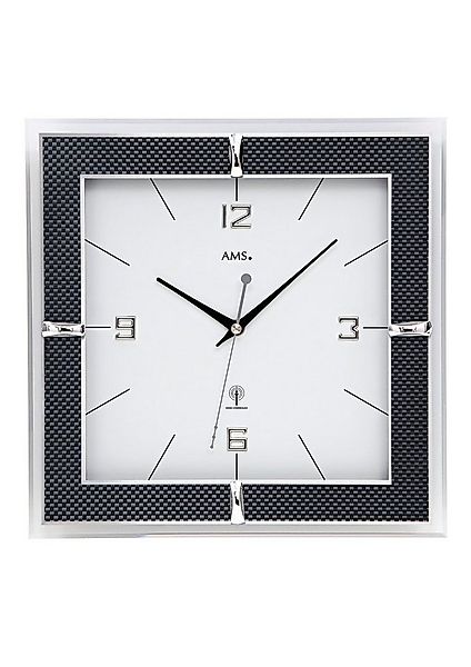 AMS Funkwanduhr F5855 (Quarzuhr,Wohnzimmer,Esszimmer,Küche,Arbeitszimmer,Bü günstig online kaufen