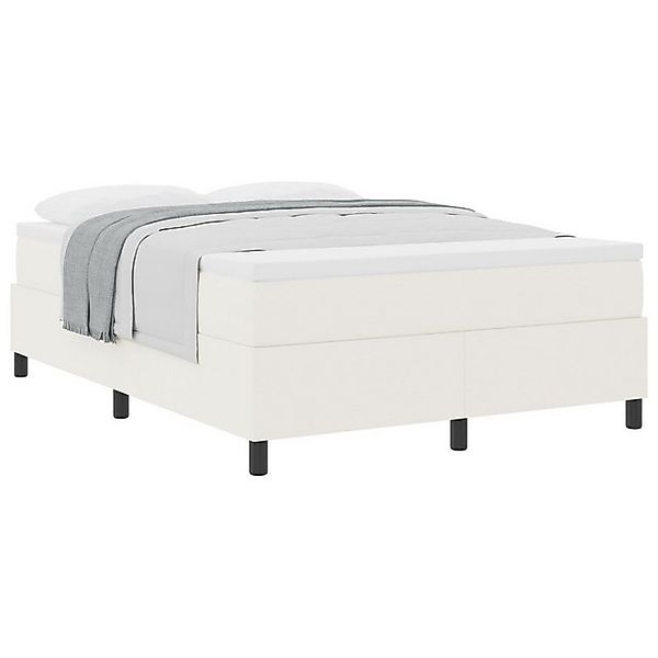 vidaXL Bett Boxspringbett mit Matratze Creme 160x200 cm Cordstoff (1-tlg) günstig online kaufen