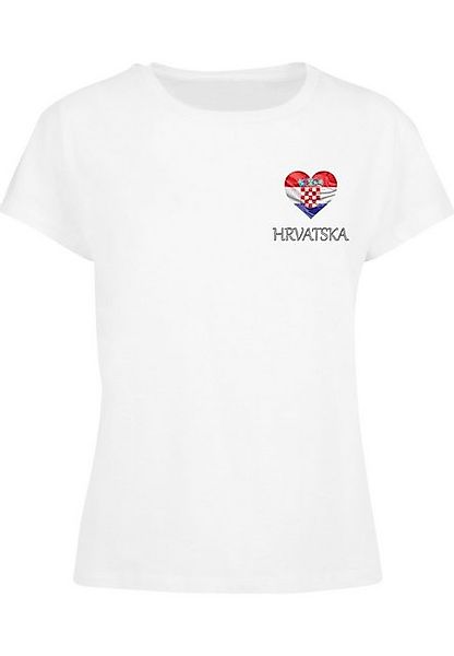 Merchcode T-Shirt Merchcode Ladies Merchcode Football - Croatia T-shirt (1- günstig online kaufen