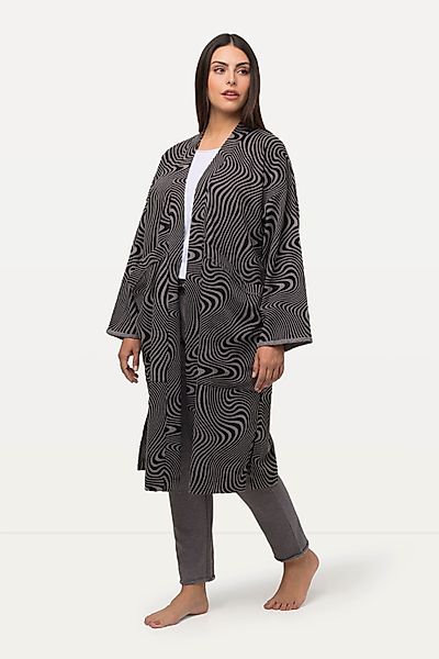 Ulla Popken Sweatjacke Loungewear-Langjacke Oversized offene günstig online kaufen