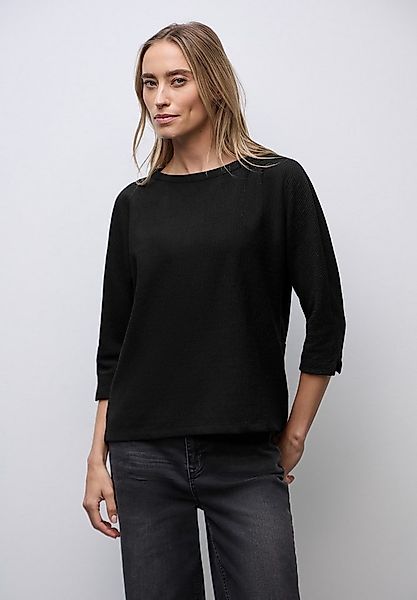 STREET ONE 3/4-Arm-Shirt aus softem Materialmix günstig online kaufen