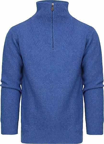 Suitable Half Zip Pullover Wool Blend Blau - Größe 3XL günstig online kaufen