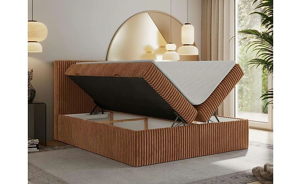 Boxbett mit Bettkasten Tiliano ¦ orange ¦ Maße (cm): B: 164 H: 119 Betten > günstig online kaufen