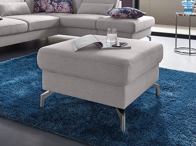 sit&more Hocker "Percy", Fußhöhe 15cm, wahlweise mit unterschiedlichen Fußf günstig online kaufen