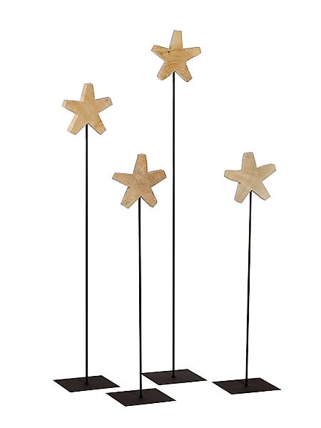 Stehender Holzstern 20x20cm günstig online kaufen
