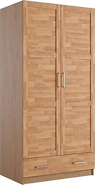 Home affaire Kleiderschrank Sabrina, 97x60x200cm, natürlicher Landhausstil günstig online kaufen