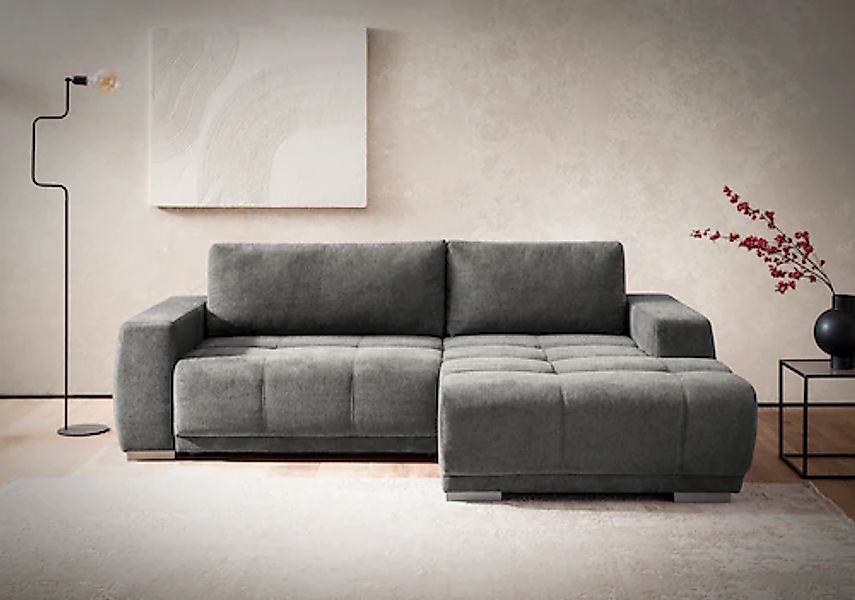 INOSIGN Ecksofa "Bolero L-Form" wahlweise mit Bettfunktion & Bettkasten günstig online kaufen