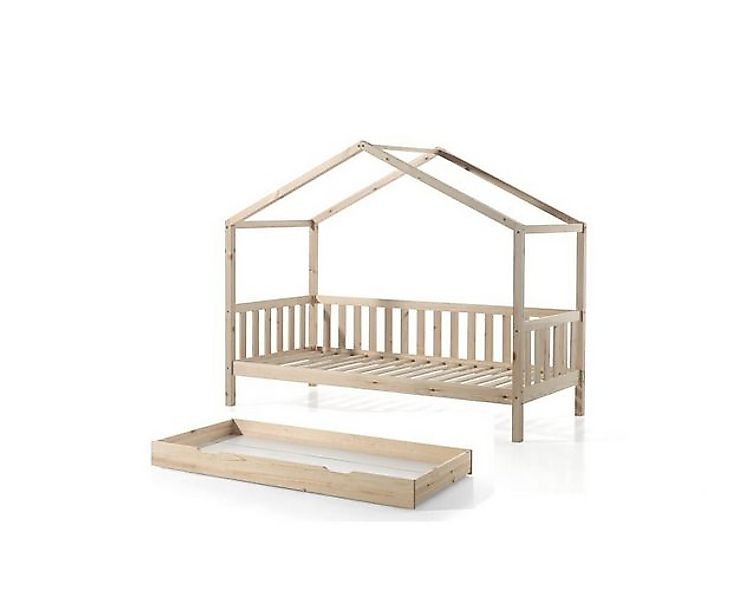 58 aufm Kessel Kinderbett Hausbett Kapua 210x97x170 Kinderbett in Hausoptik günstig online kaufen