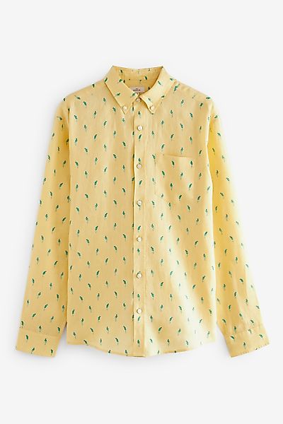 Next Leinenhemd Leinenhemd mit originellen Prints günstig online kaufen