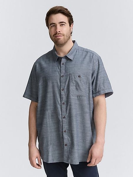 TOM TAILOR PLUS Kurzarmhemd Plus Size - Kurzarmhemd mit Brusttasche günstig online kaufen