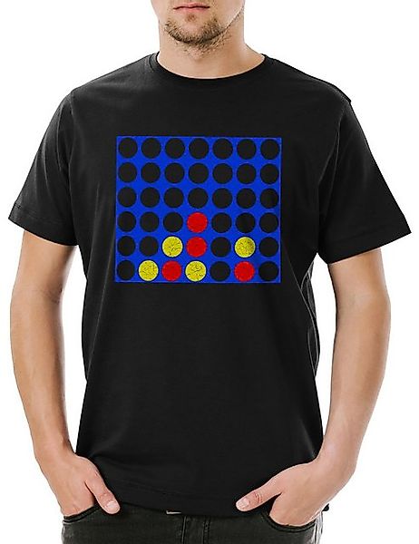Urban Backwoods Print-Shirt Connect Four Board Herren T-Shirt Retro Geek Sp günstig online kaufen