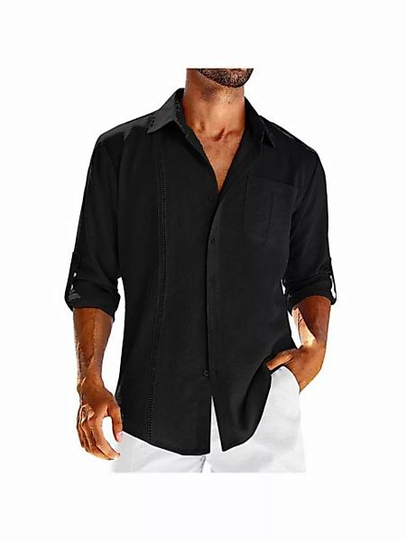 KIKI Langarmhemd Herren Hemd Langarm Freizeithemd Regular Fit Button Down H günstig online kaufen