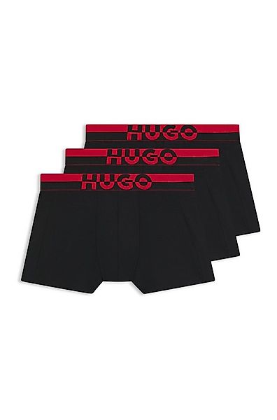 HUGO Boxershorts TRUNK TR. SPLIT LOGO (3-St) enganliegend, kurzes Bein günstig online kaufen