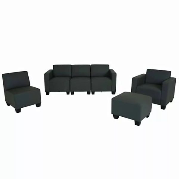 HWC Mendler Modular Sofa-System Lyon 3-1-1-1 grau günstig online kaufen