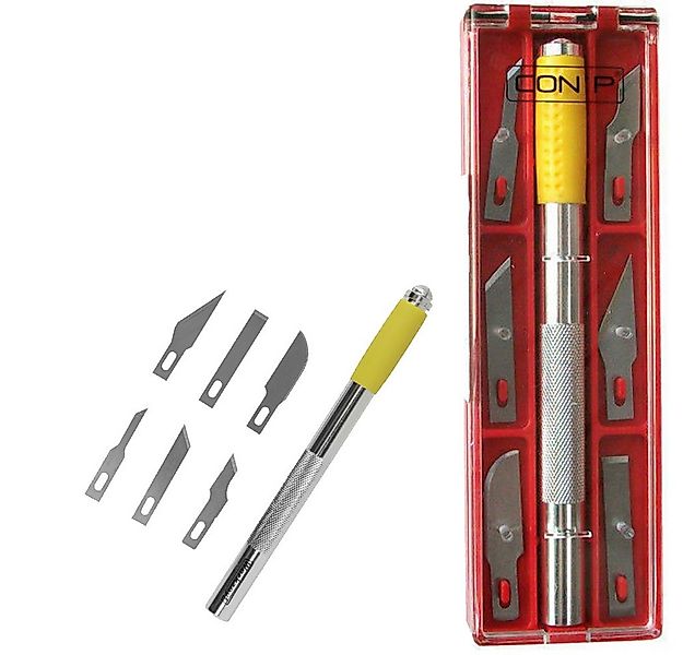 CON:P Cuttermesser Bastlermesser mit 6 versch. Klingen günstig online kaufen